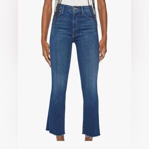 MOTHER jeans The Hustler Ankle Fray. Worn once! Great fit and color.
